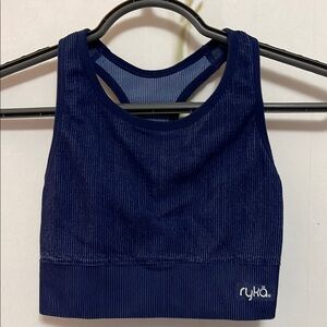 Ryka Blue Fitted Crop Tank Top